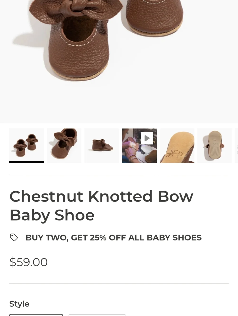 Brand New Leather Brown Baby Boots